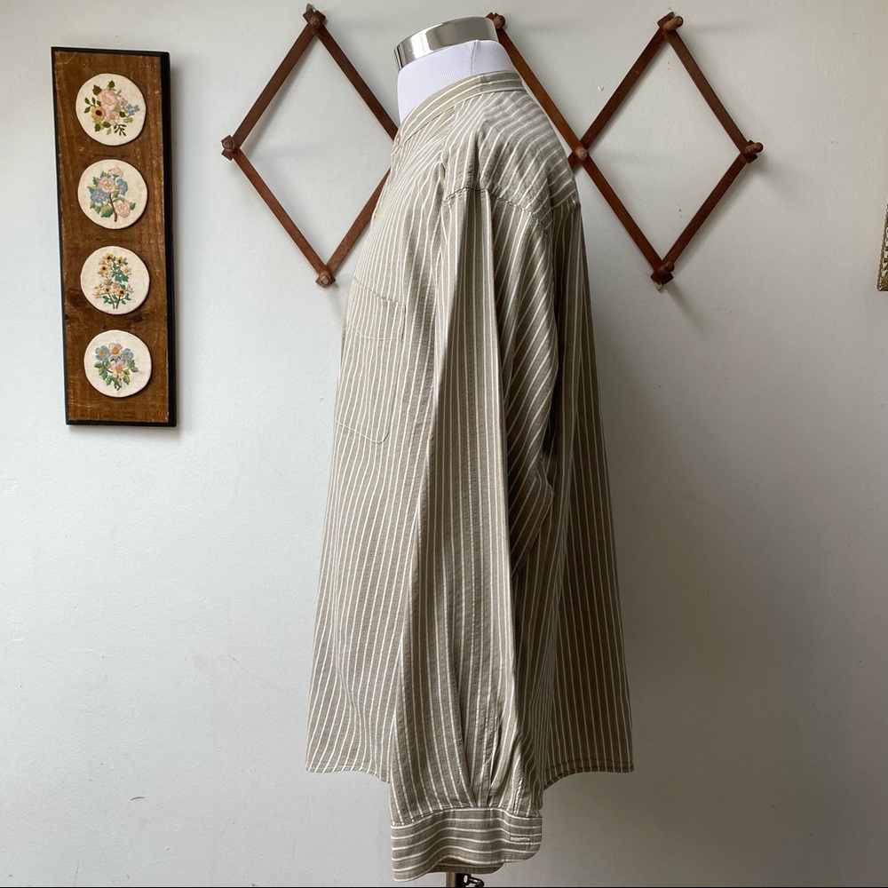 J. Peterman Mandarin Collar Button Down Shirt - Picture 7 of 15